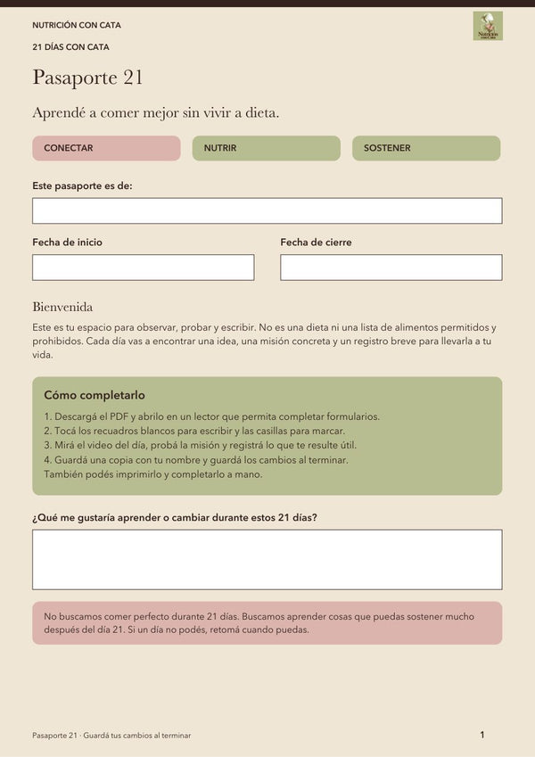 Tapa del Pasaporte 21
